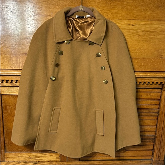 Joan Rivers Jackets & Blazers - Joan Rivers Classic Golden Double-Breasted Collared Cape Peacoat XL Vintage